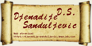 Đenadije Sanduljević vizit kartica